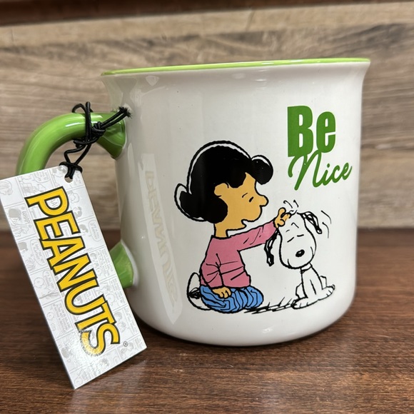 Super Cute Peanuts Lucy & Snoopy Be Nice Ceramic Mug - NEW - Picture 2 of 4